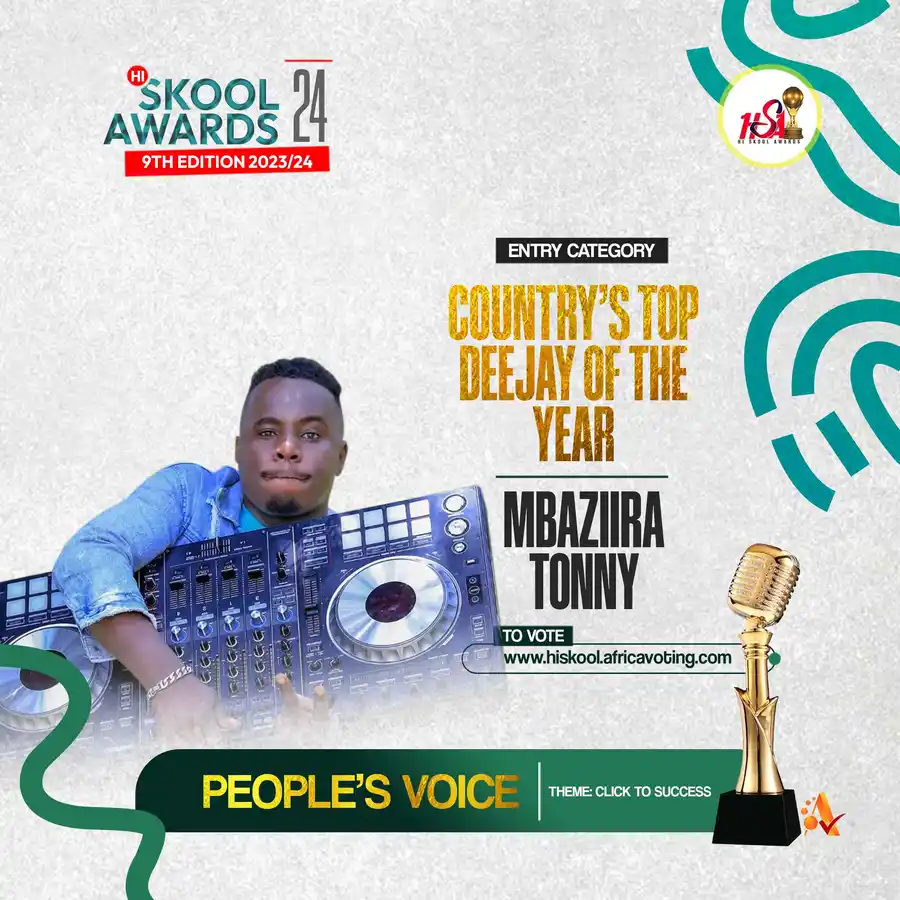 Country’s Top Deejay of the Year: MBAZIIRA TONNY