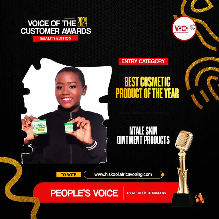 Best Cosmetic Product of the Year: NTALE SKIN OINTMENT PRODUCTS