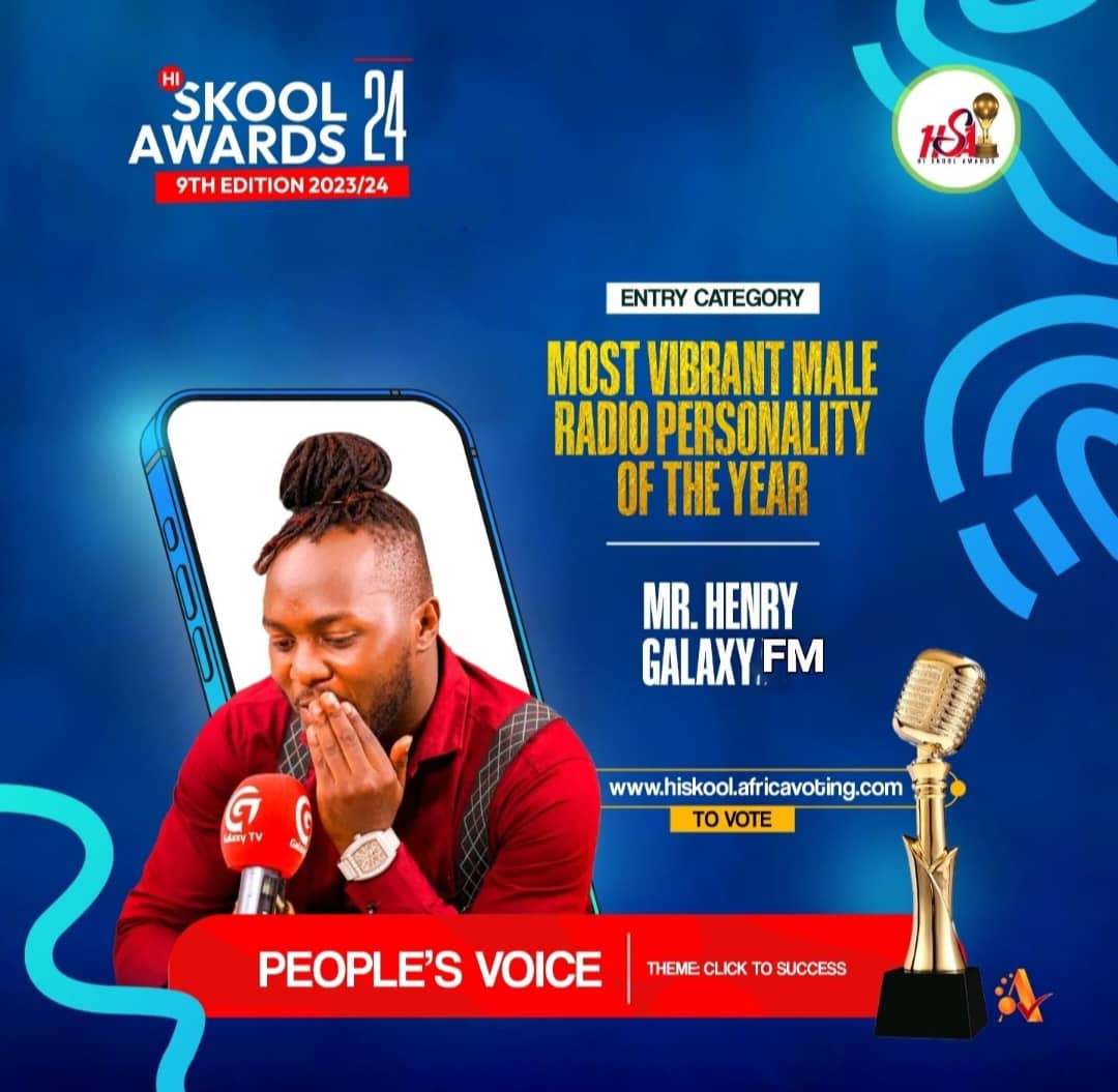 Most Vibrant Male Radio Personality of the Year: MR. HENRIE - GALAXY FM