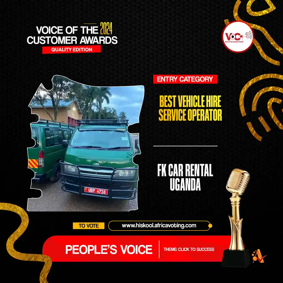 Best Vehicle Hire Service Operator: FK CAR RENTAL UGANDA