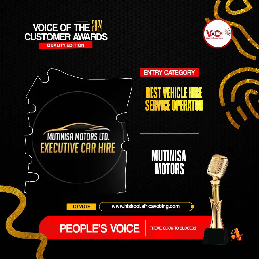 Best Vehicle Hire Service Operator: MUTINISA MOTORS