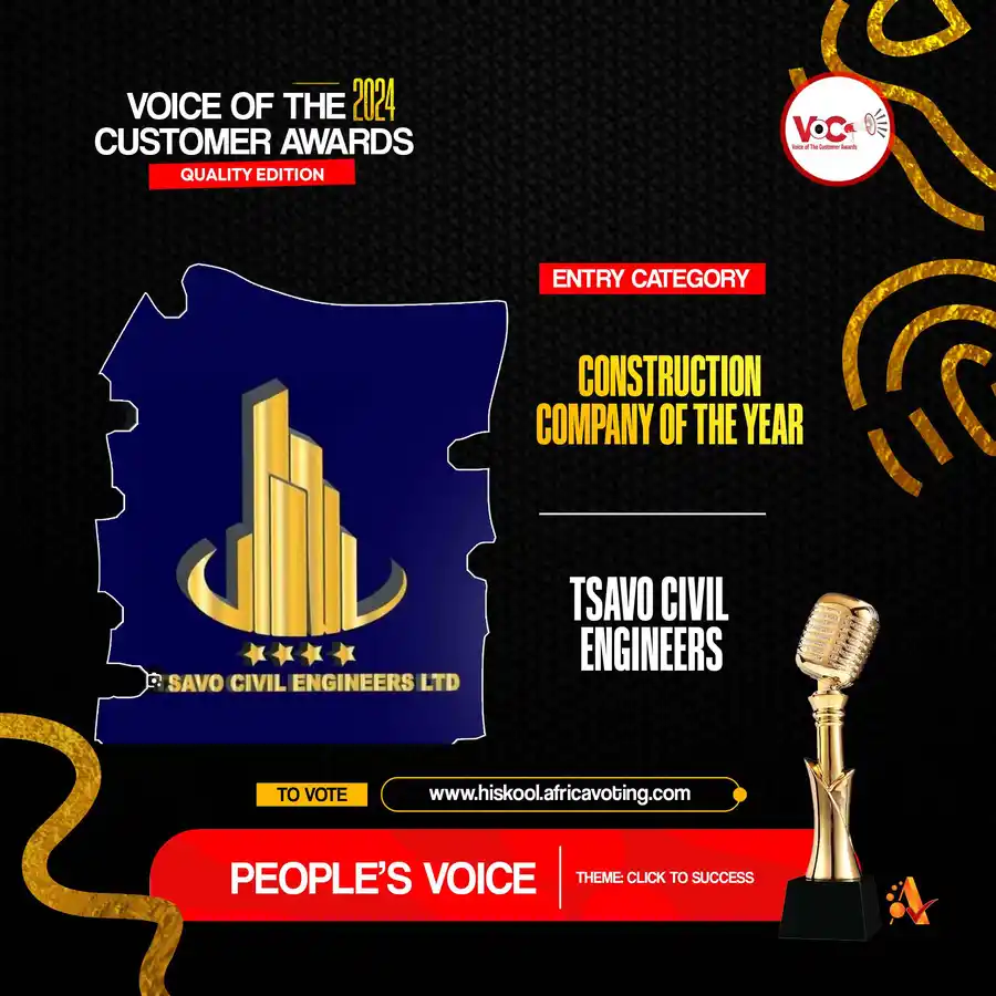 Construction Company of the Year: TSAVO CIVIL ENGINEERS