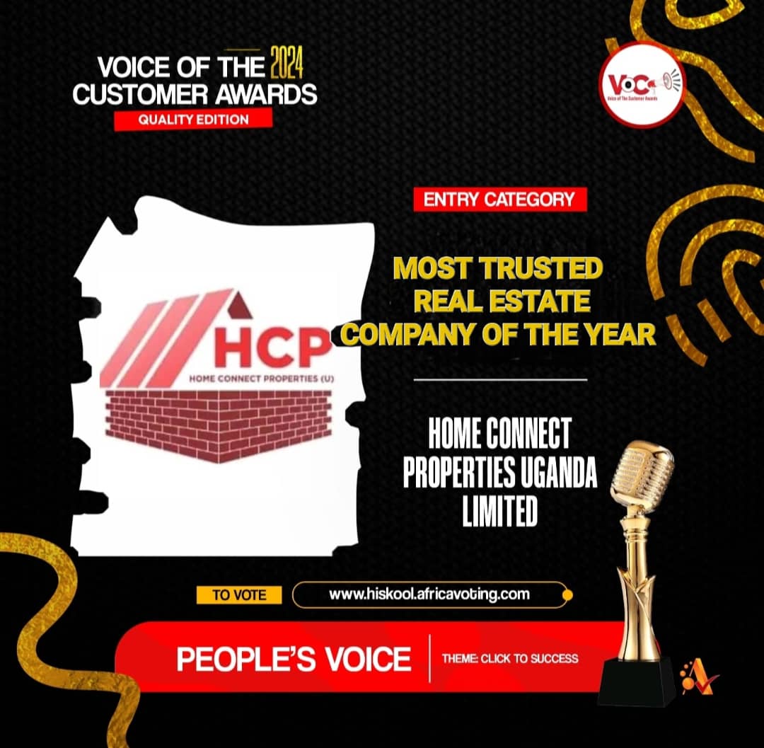 Most Trusted Real Estate Company Of The Year: HOME CONNECT PROPERTIES UGANDA LIMITED